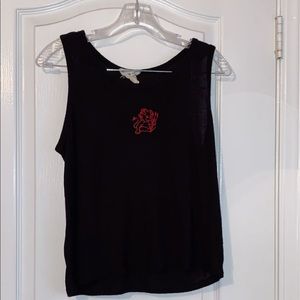 Little Devil Black Cropped Tank Top